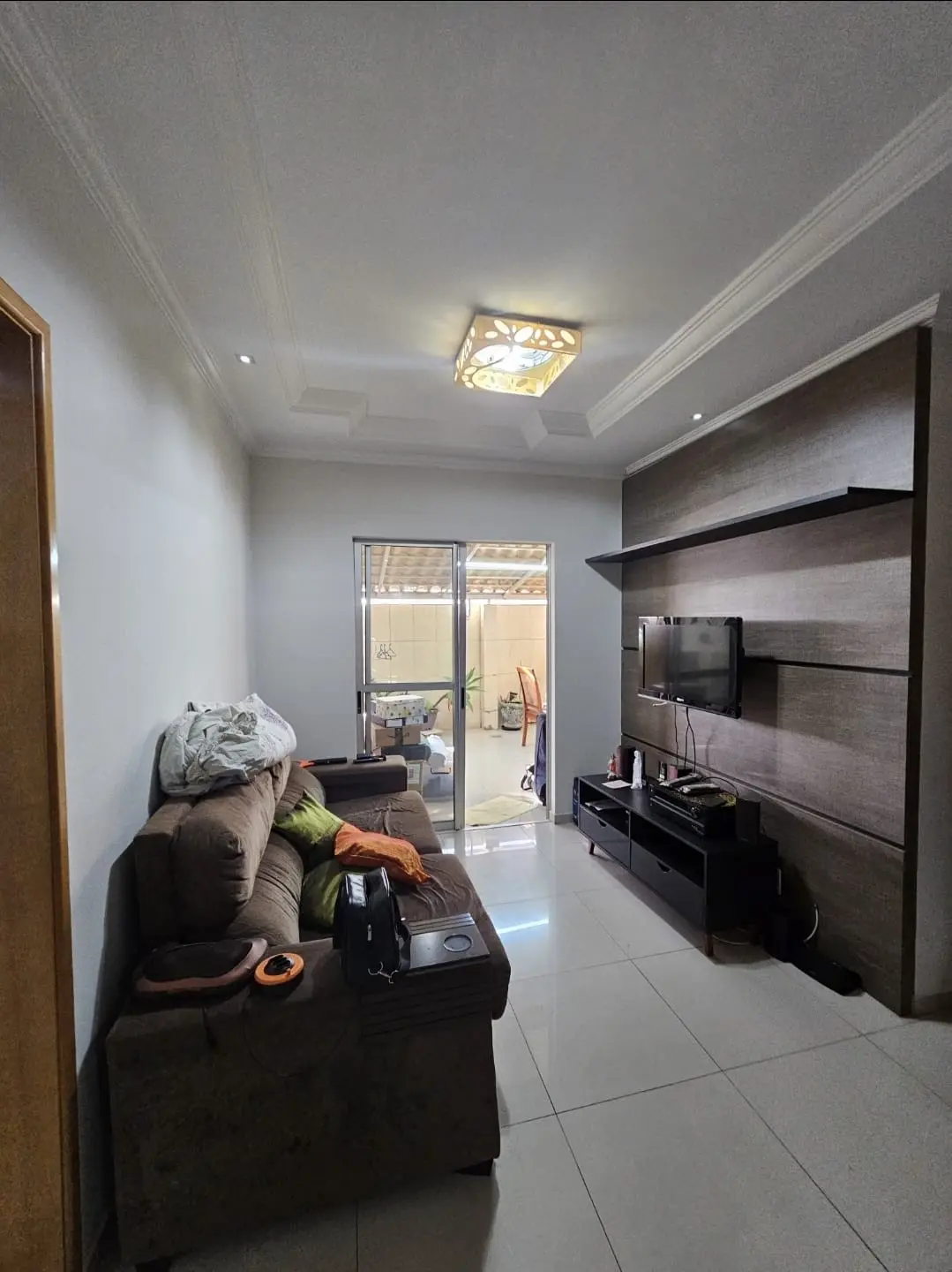 Sala antes da transformação
